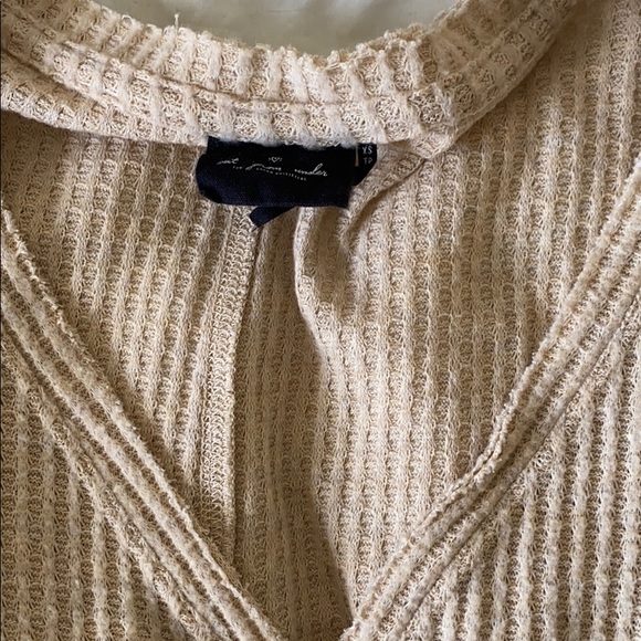 Out From Under Oversized Thermal Button-Front Top - Picture 5 of 5